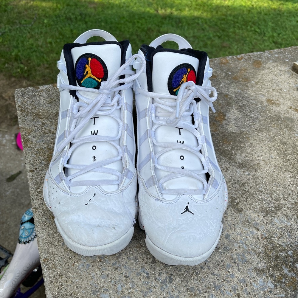 Nike Air Jordan 6 Rings Shoes Size 10 Confetti